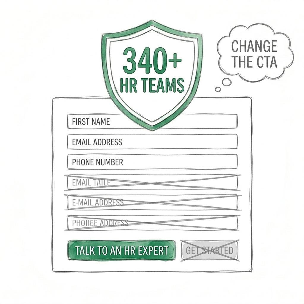 BrightDesk page with consultative CTA and streamlined form