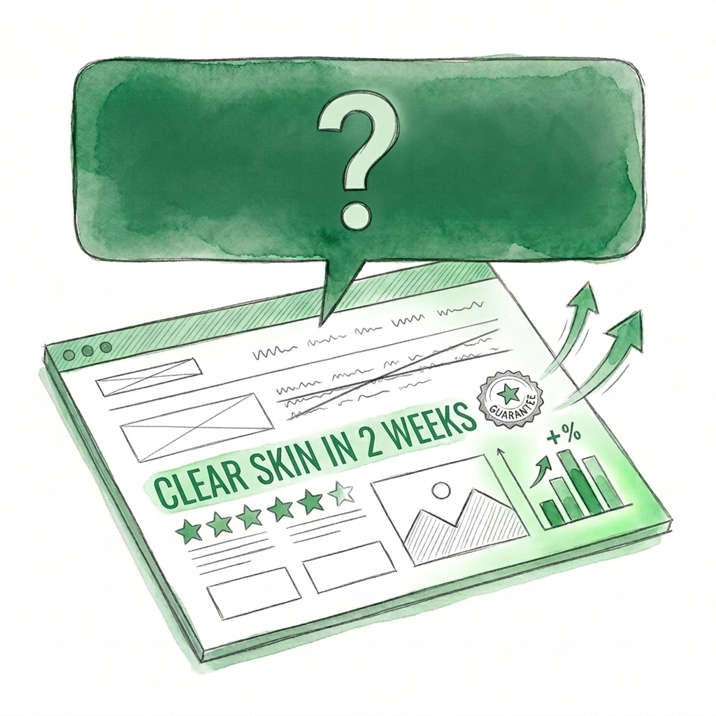 Product page transformed with outcome headline and social proof