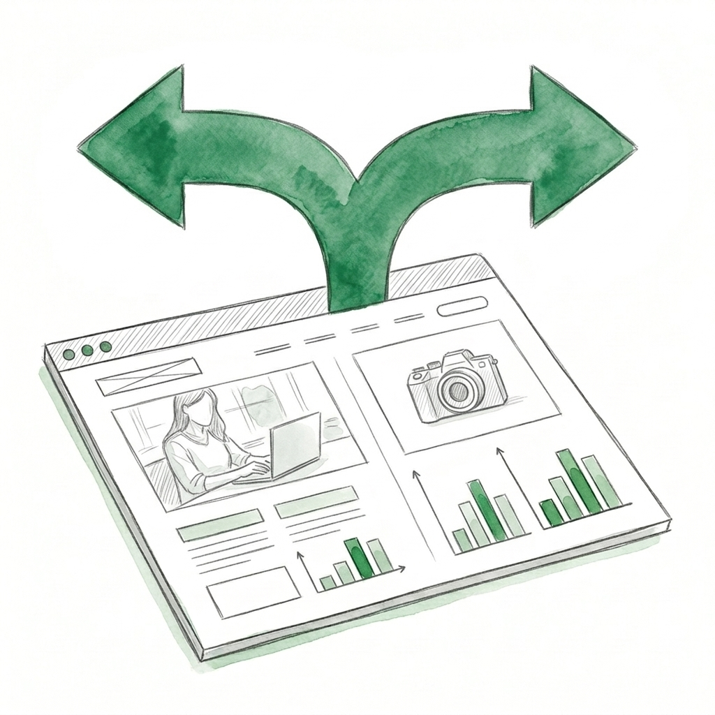 Hero images and layout