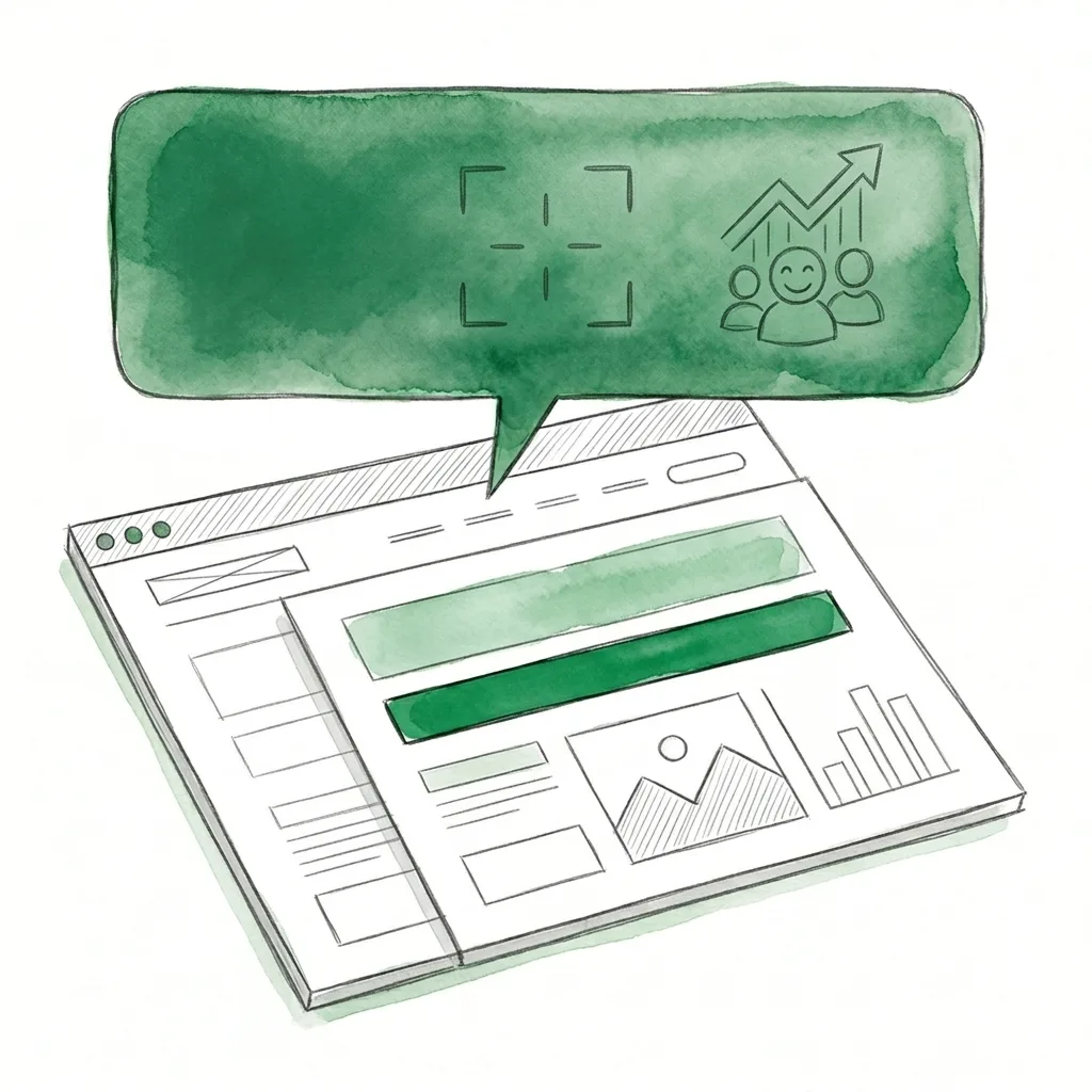 Homepage hero section