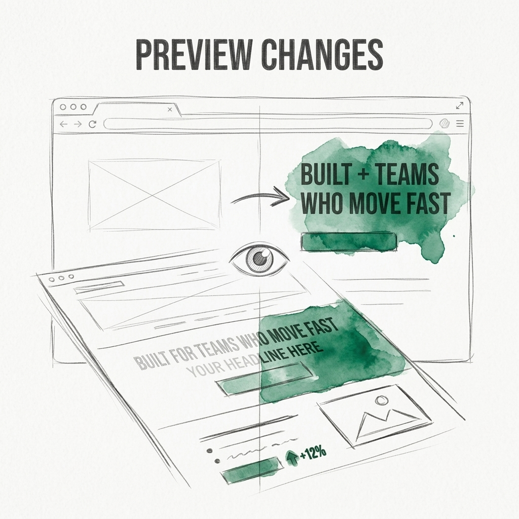 Preview your changes