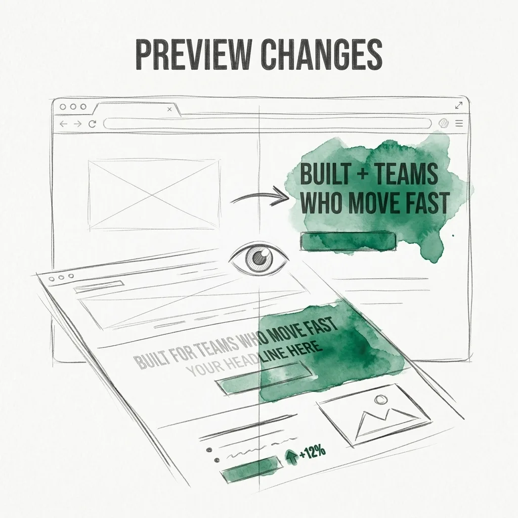 Preview your changes