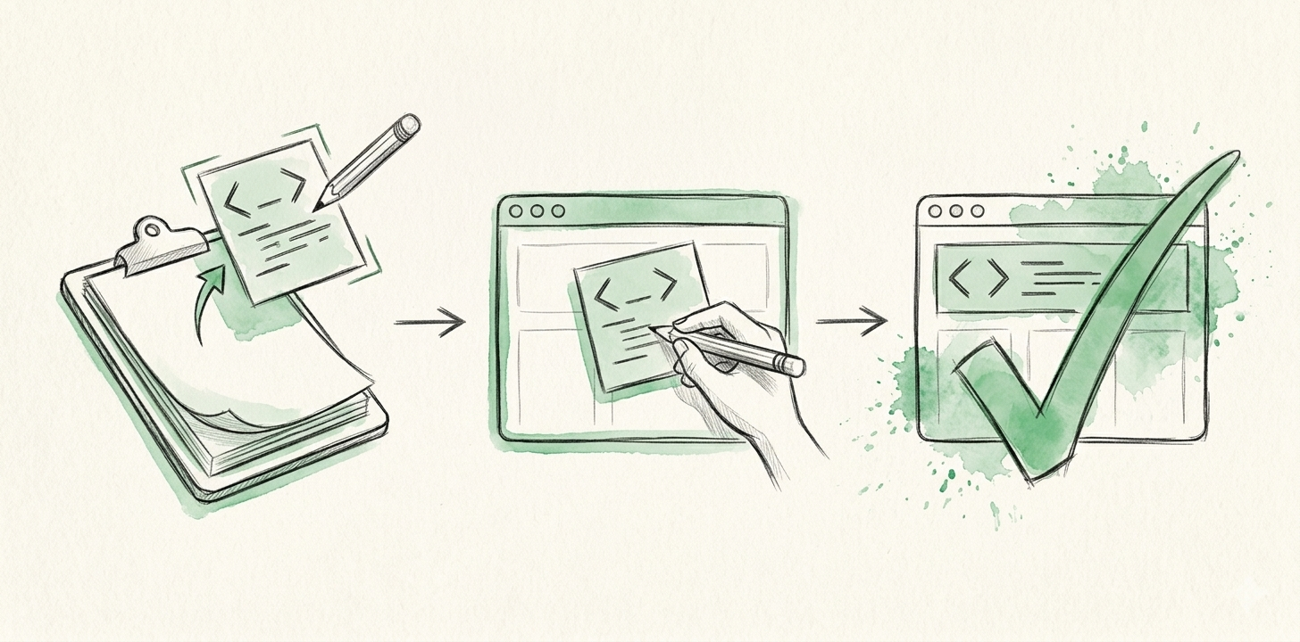 Three-step installation: copy snippet, paste into site, done