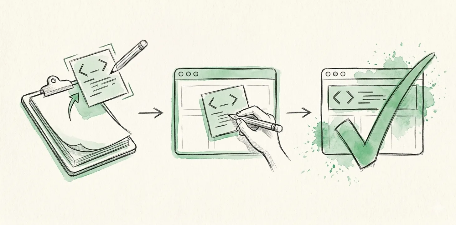 Three-step installation: copy snippet, paste into site, done